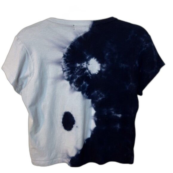 LA Hearts Short Sleeve Top Navy & Light Blue Size S - Picture 2 of 4